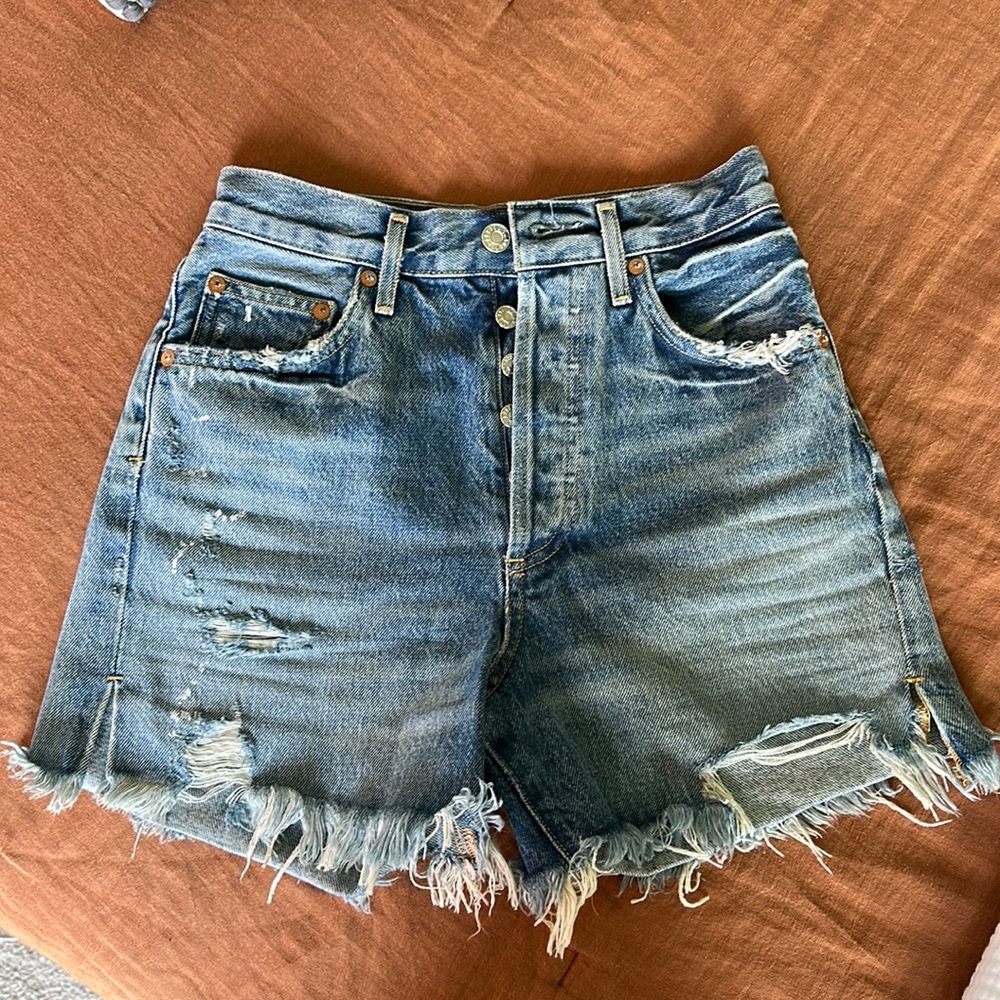 AGOLDE Dee Ultra High Rise denim shorts
